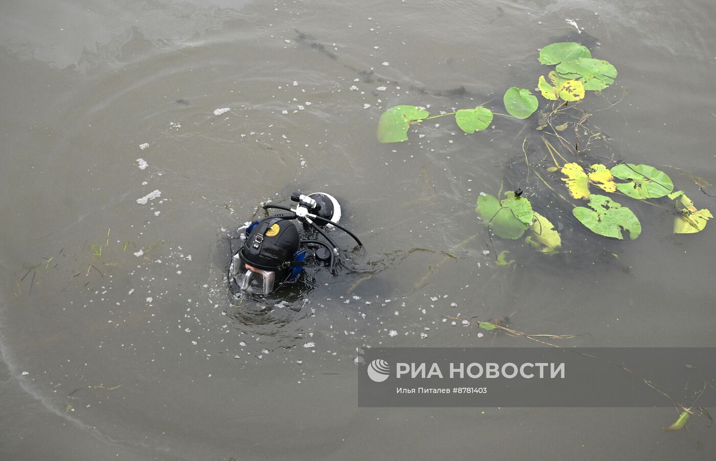 В Москве автомобиль упал в реку