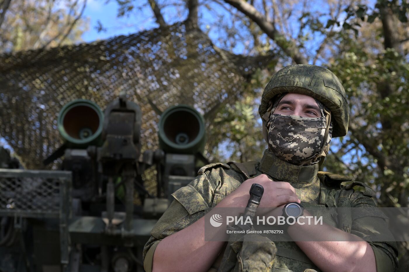 Боевое дежурство ЗРК "Бук-М2" ЦВО в ДНР