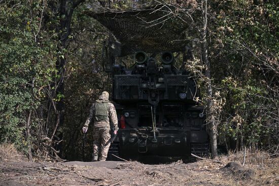 Боевое дежурство ЗРК "Бук-М2" ЦВО в ДНР