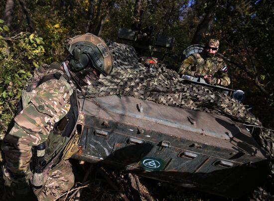 Боевое дежурство ЗРК "Бук-М2" ЦВО в ДНР