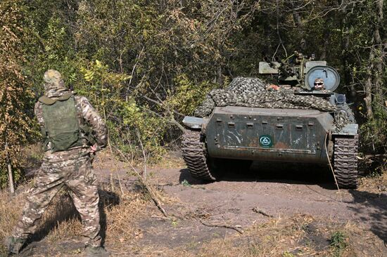 Боевое дежурство ЗРК "Бук-М2" ЦВО в ДНР