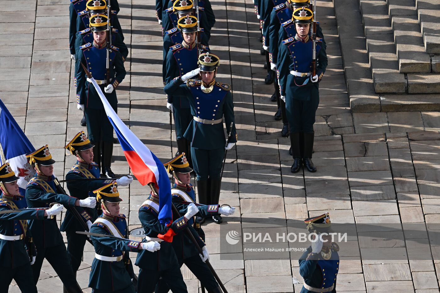 Развод пеших и конных караулов Президентского полка ФСО России