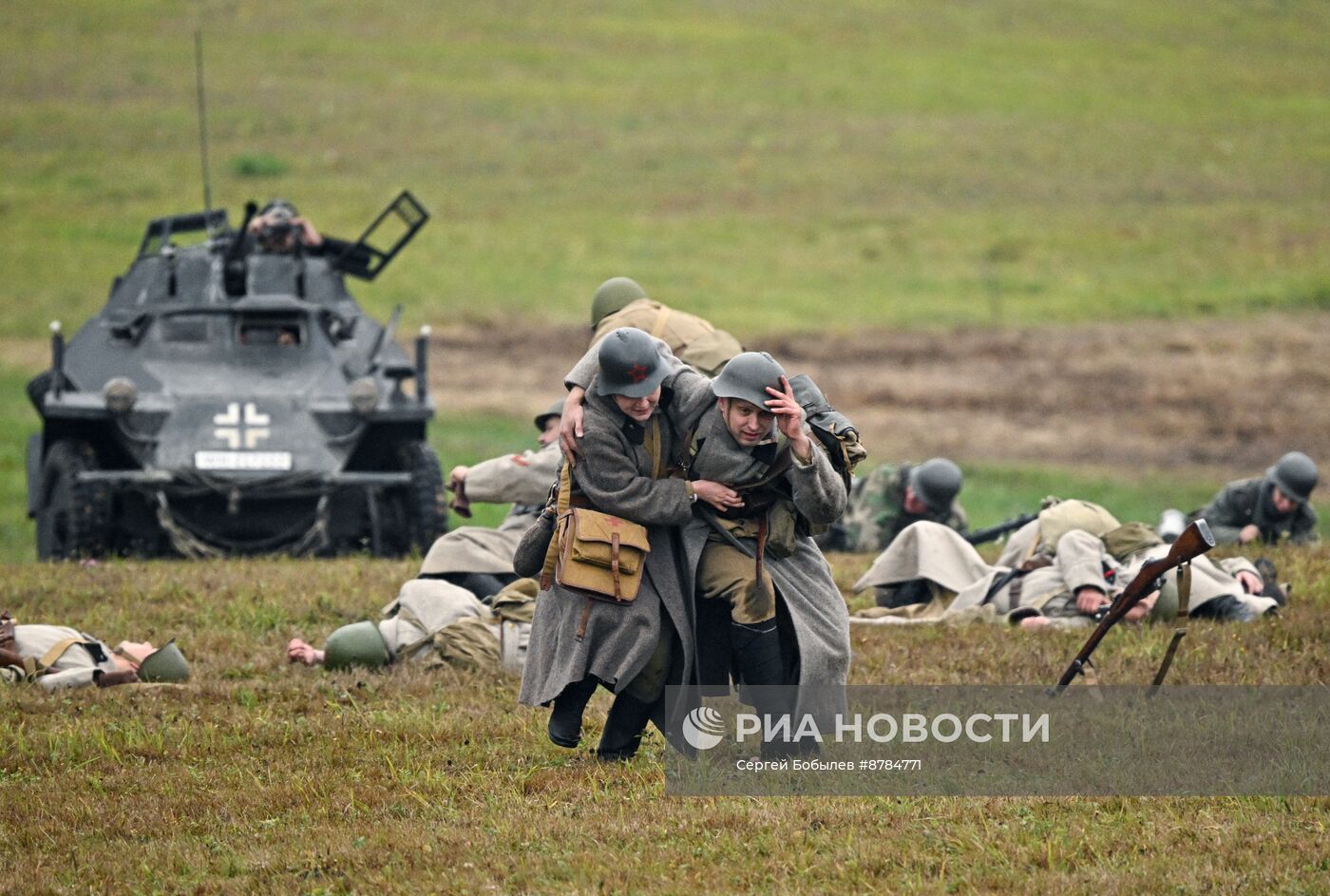 Военно-историческая реконструкция "На Можайском направлении" в музее-заповеднике "Бородинское поле"