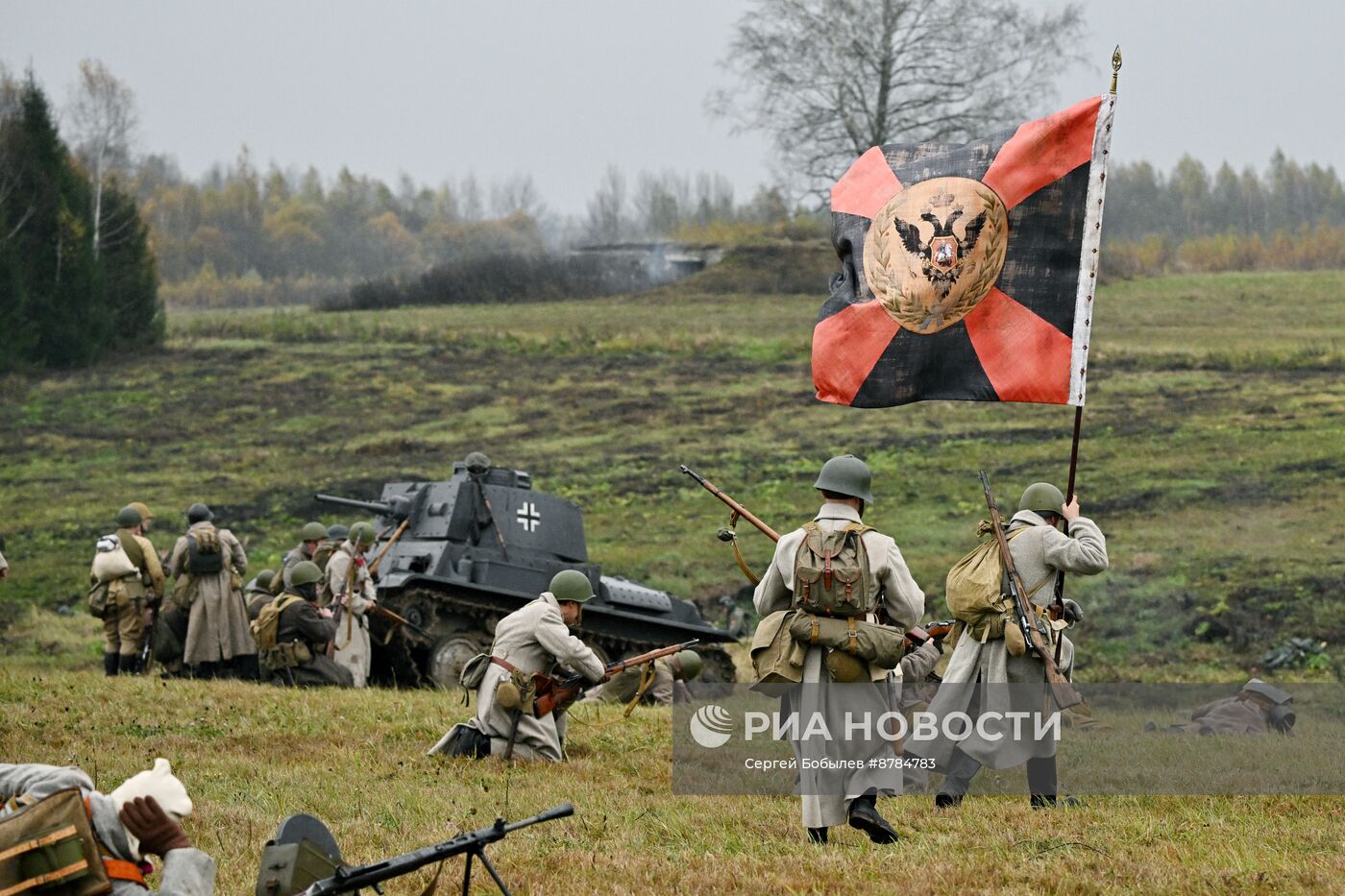 Военно-историческая реконструкция "На Можайском направлении" в музее-заповеднике "Бородинское поле"