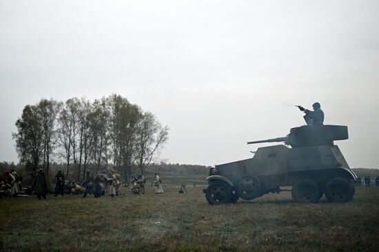 Военно-историческая реконструкция "На Можайском направлении" в музее-заповеднике "Бородинское поле"