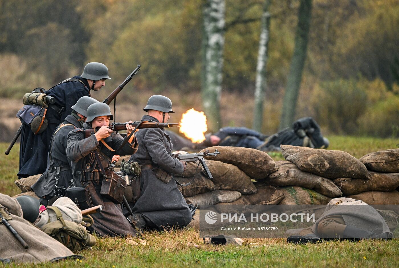 Военно-историческая реконструкция "На Можайском направлении" в музее-заповеднике "Бородинское поле"