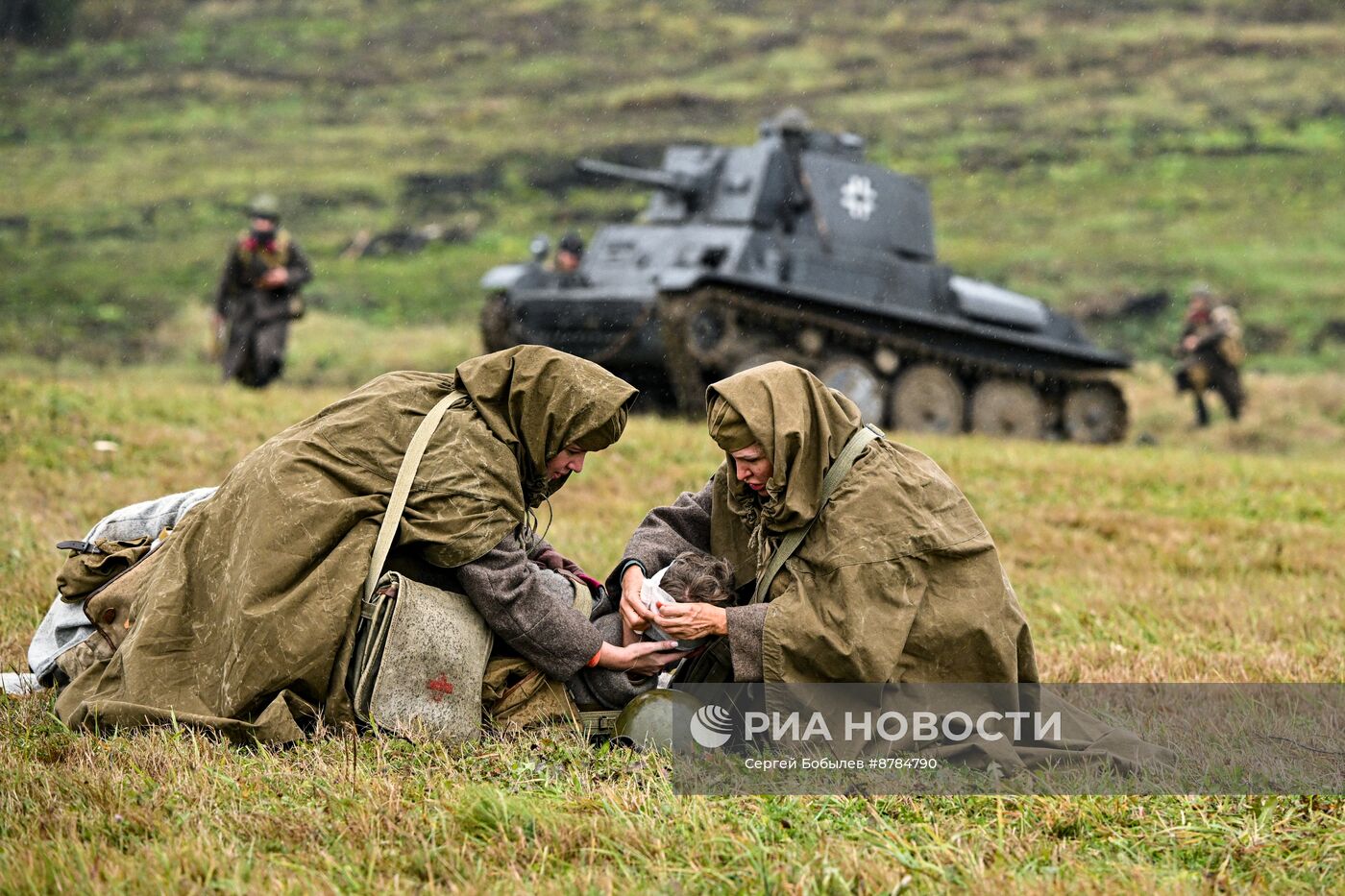 Военно-историческая реконструкция "На Можайском направлении" в музее-заповеднике "Бородинское поле"