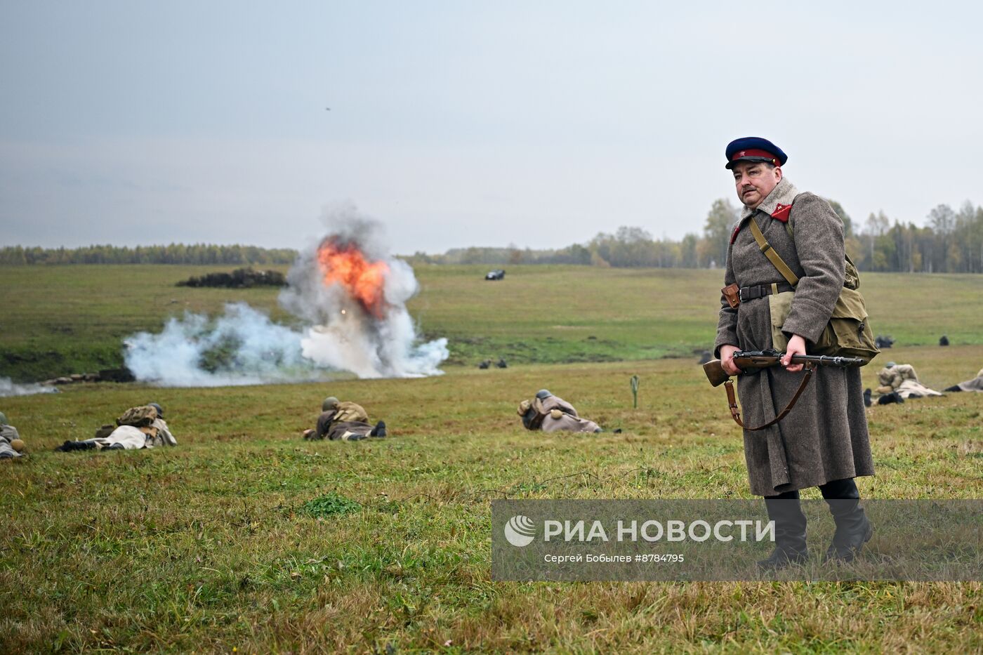 Военно-историческая реконструкция "На Можайском направлении" в музее-заповеднике "Бородинское поле"