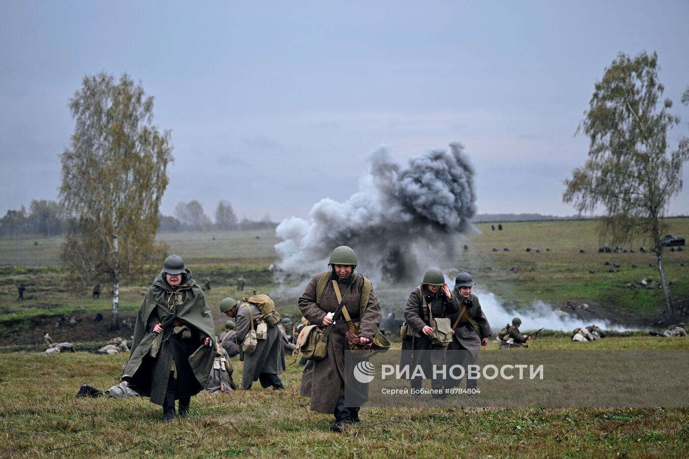 Военно-историческая реконструкция "На Можайском направлении" в музее-заповеднике "Бородинское поле"