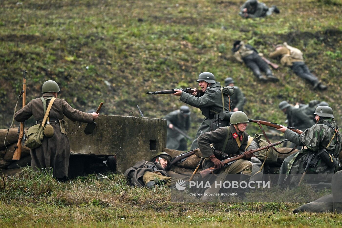 Военно-историческая реконструкция "На Можайском направлении" в музее-заповеднике "Бородинское поле"