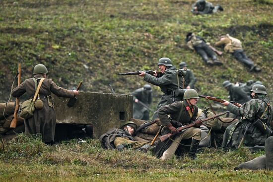 Военно-историческая реконструкция "На Можайском направлении" в музее-заповеднике "Бородинское поле"