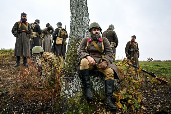 Военно-историческая реконструкция "На Можайском направлении" в музее-заповеднике "Бородинское поле"