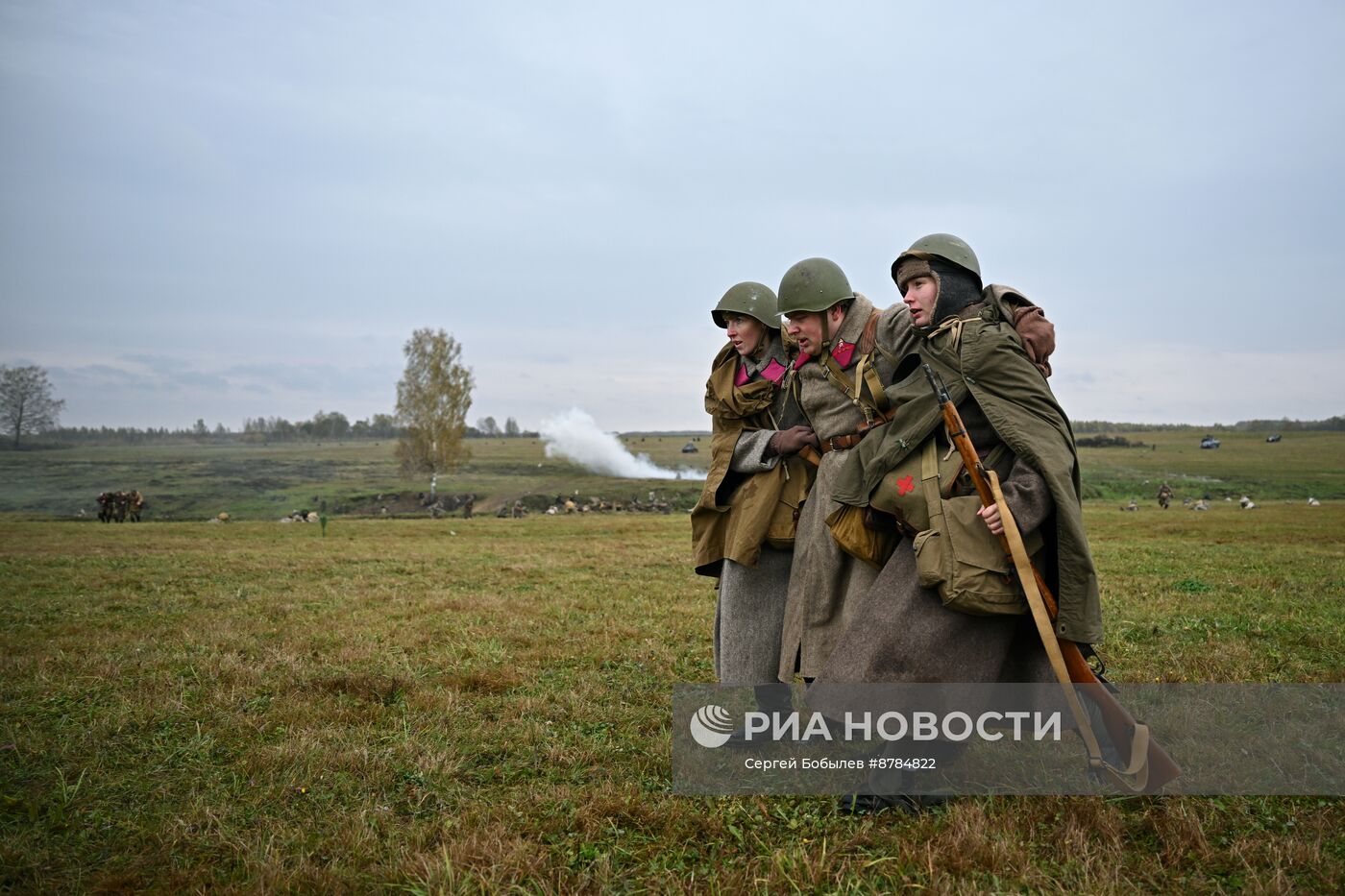 Военно-историческая реконструкция "На Можайском направлении" в музее-заповеднике "Бородинское поле"