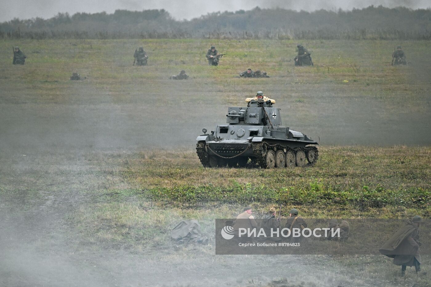 Военно-историческая реконструкция "На Можайском направлении" в музее-заповеднике "Бородинское поле"