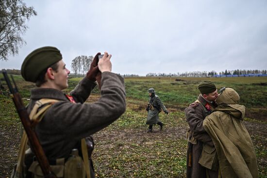 Военно-историческая реконструкция "На Можайском направлении" в музее-заповеднике "Бородинское поле"