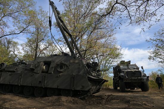 Трофейная американская техника, восстановленная военнослужащими ЦВО