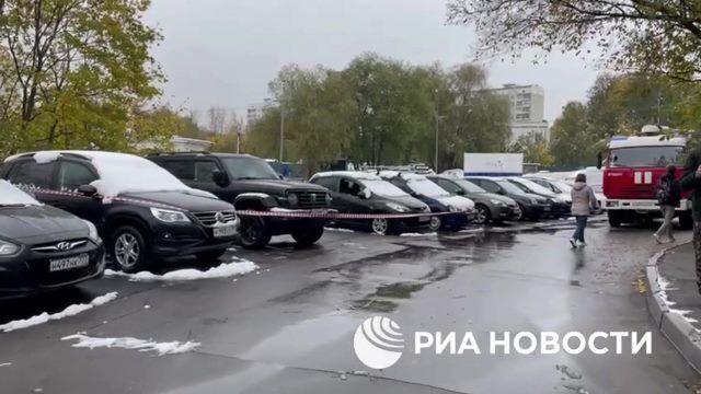 Кадры московского двора, где было совершено покушение на убийство