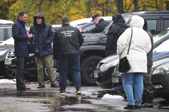 На юго-западе Москвы взорвали автомобиль