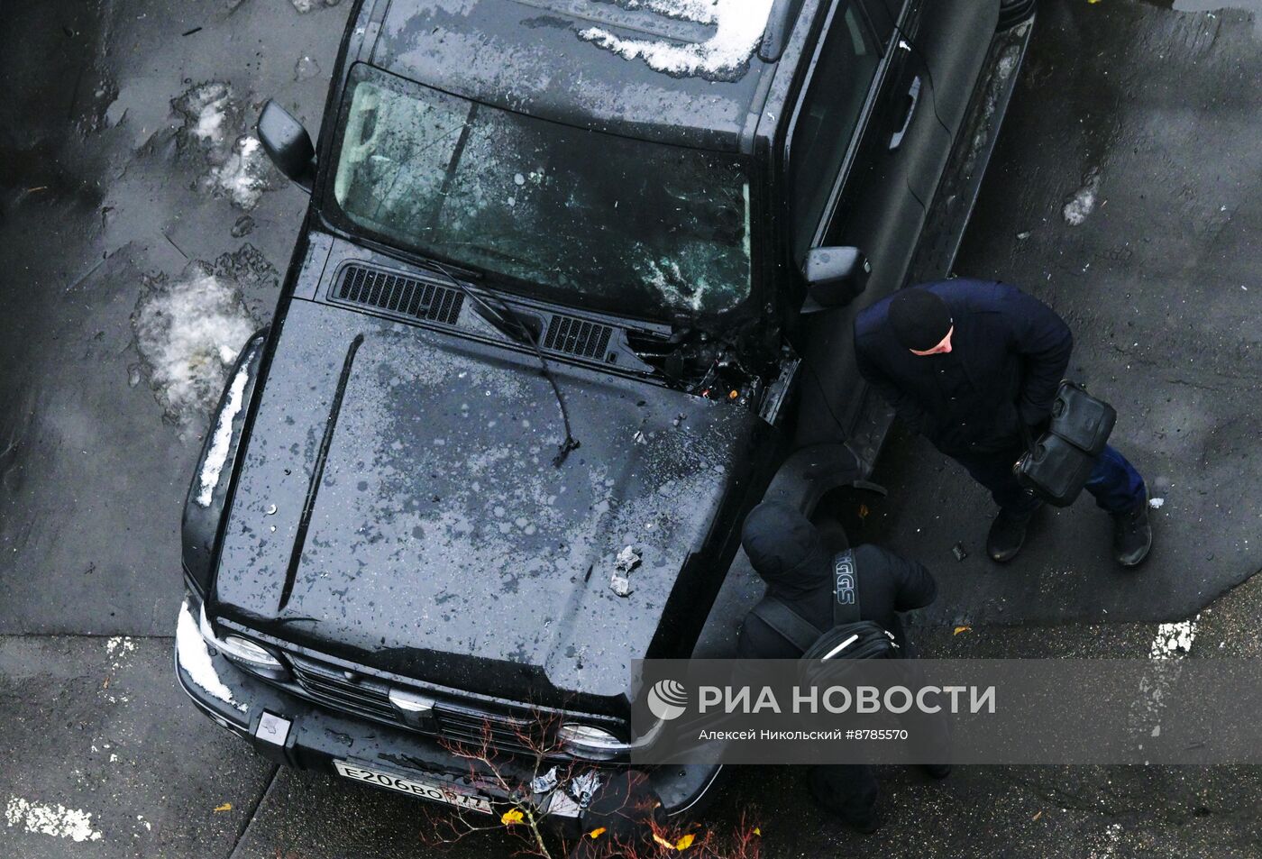 На юго-западе Москвы взорвали автомобиль
