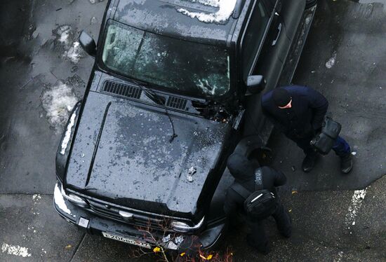 На юго-западе Москвы взорвали автомобиль