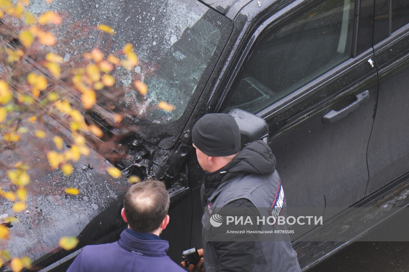 На юго-западе Москвы взорвали автомобиль