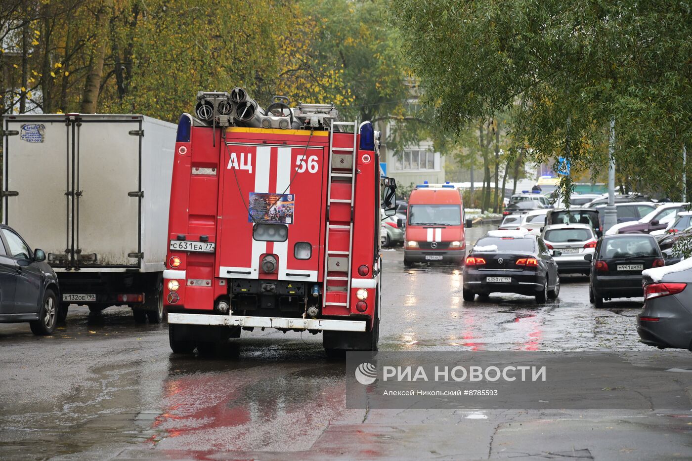 На юго-западе Москвы взорвали автомобиль