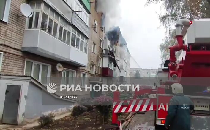 Взрыв газа в жилом доме в Тамбовской области