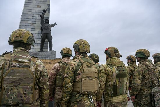 Награждение военнослужащих группировки "Центр" в день военного связиста