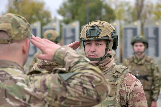 Награждение военнослужащих группировки "Центр" в день военного связиста