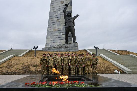 Награждение военнослужащих группировки "Центр" в день военного связиста