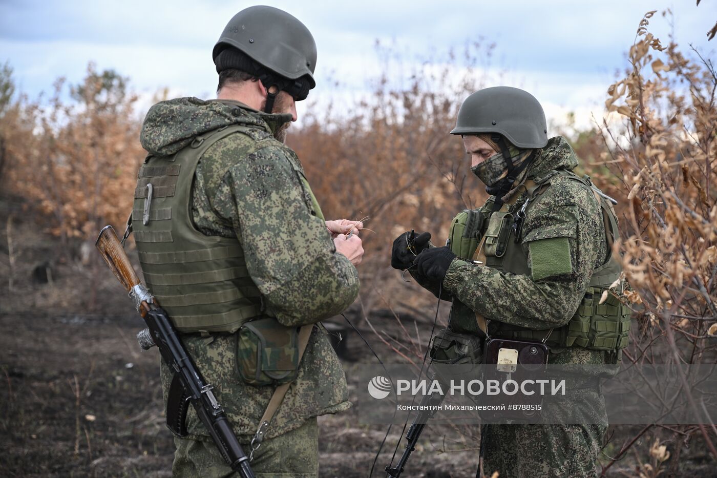 Работа связистов ВС РФ на Запорожском направлении