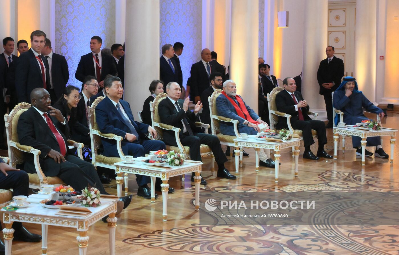 XVI саммит БРИКС. Неформальный обед глав делегаций стран БРИКС