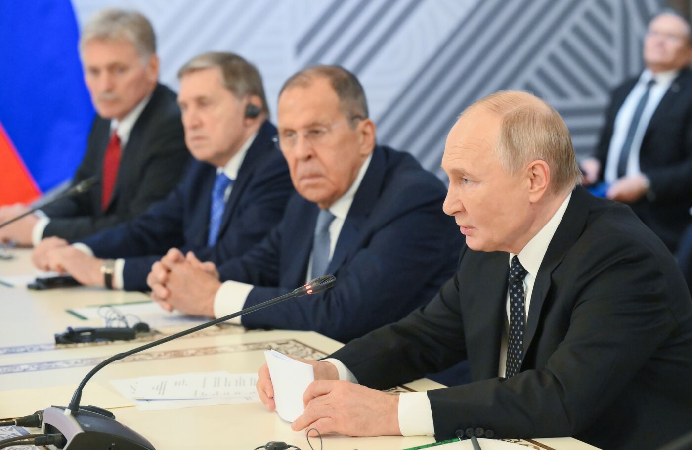 XVI саммит БРИКС. Встреча президента РФ В. Путина и президента Египта Абделя Фаттаха ас-Сиси