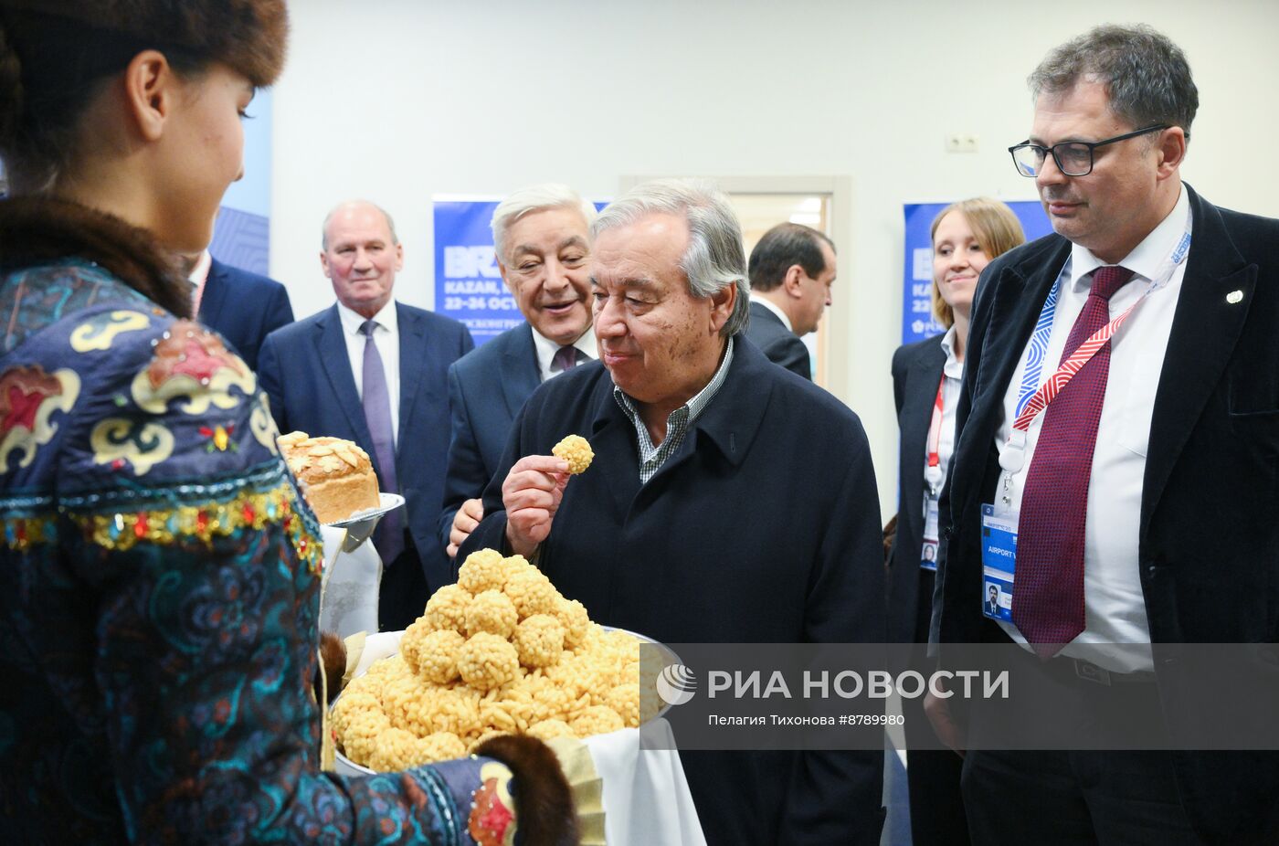 XVI саммит БРИКС. Прилет генерального секретаря ООН Антониу Гутерреша