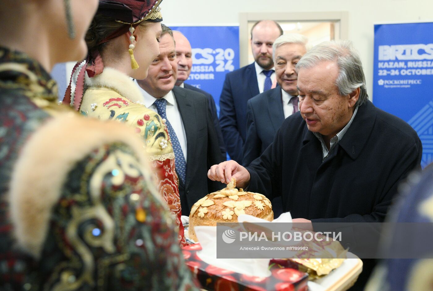 XVI саммит БРИКС. Прилет генерального секретаря ООН Антониу Гутерреша