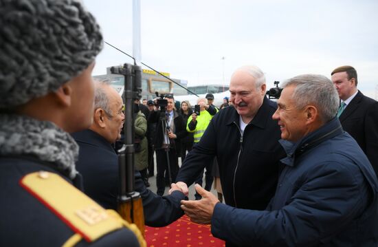 XVI саммит БРИКС. Прилет президента Белоруссии Александра Лукашенко 