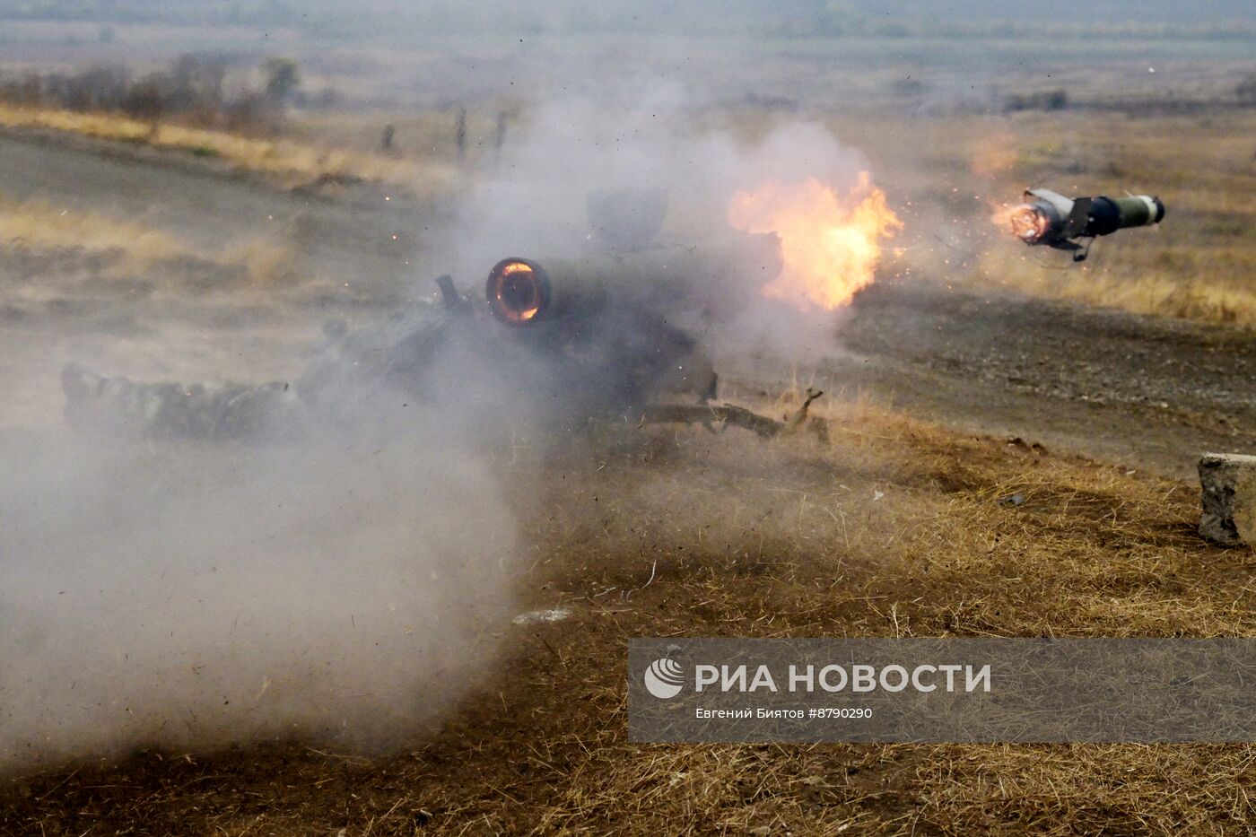 Боевая подготовка противотанкового подразделения ЦВО в ДНР