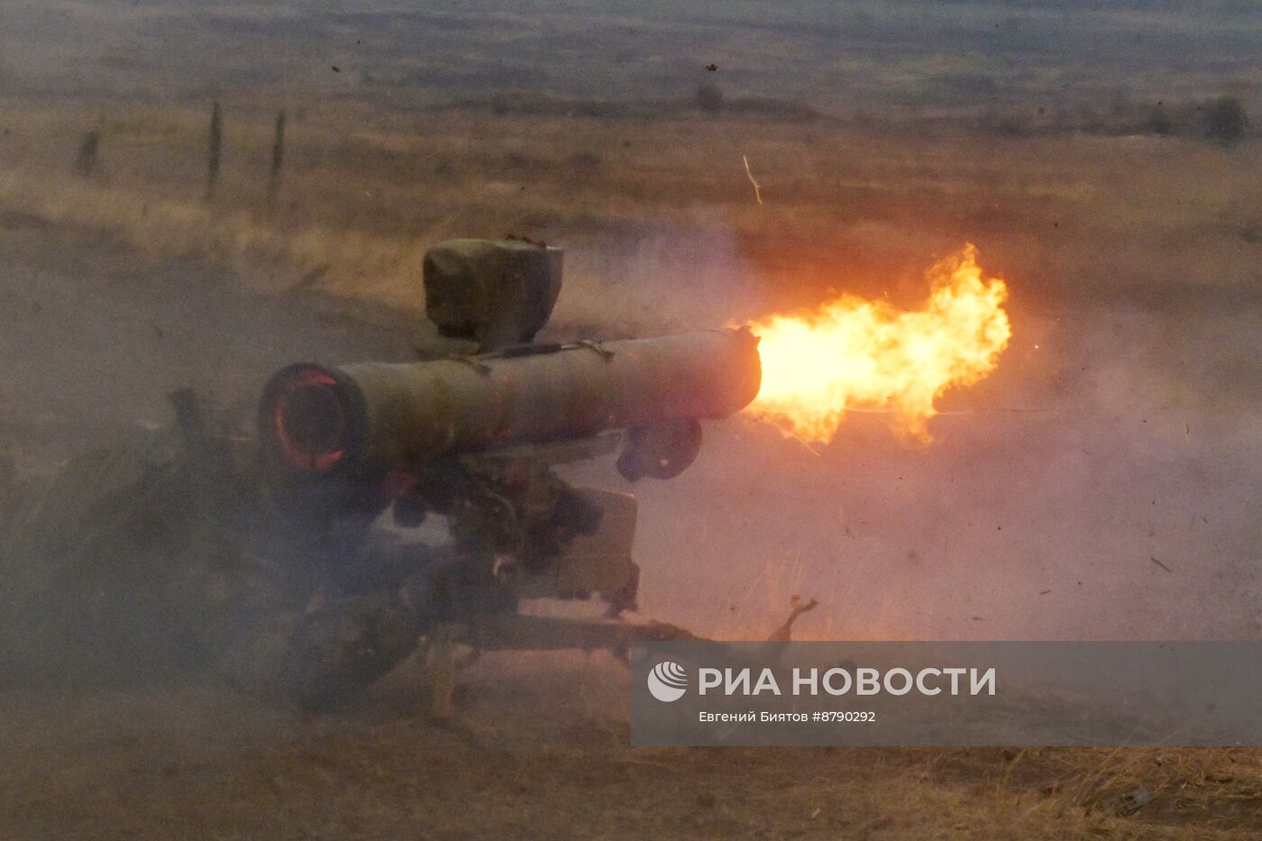 Боевая подготовка противотанкового подразделения ЦВО в ДНР