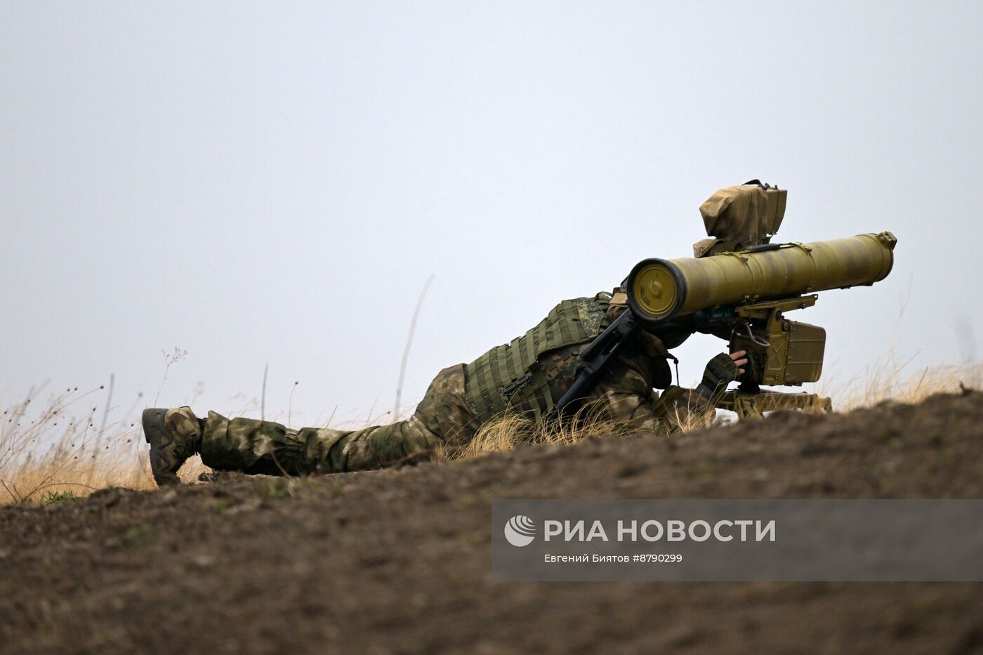Боевая подготовка противотанкового подразделения ЦВО в ДНР