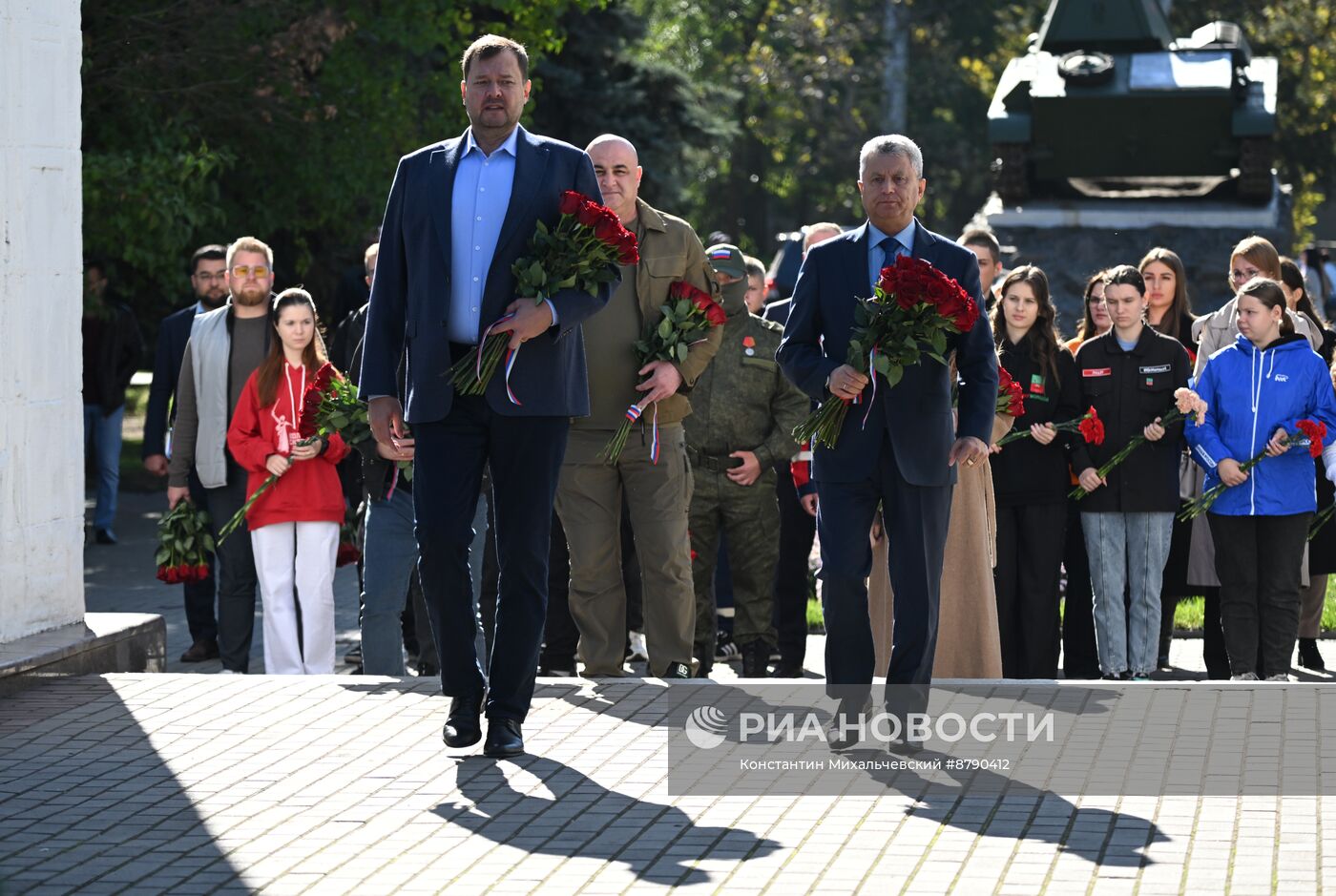 Возложение цветов ко Дню освобождения города Мелитополь