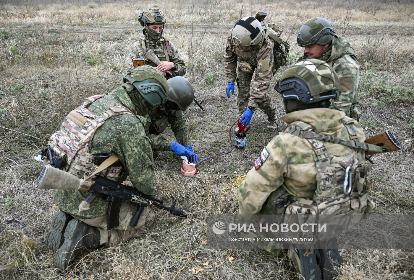 Подготовка новобранцев 1430 гвардейского полка на Запорожском направлении