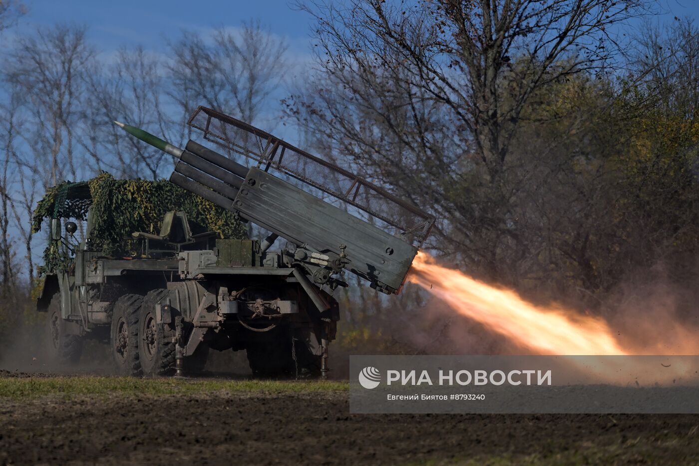 Боевая работа РСЗО "Град-1" 25 общевойсковой армии группировки войск Запад на Краснолиманском участке фронта в ЛНР