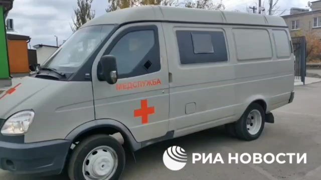 Бронированную "скорую" передали в Волновахскую горбольницу
