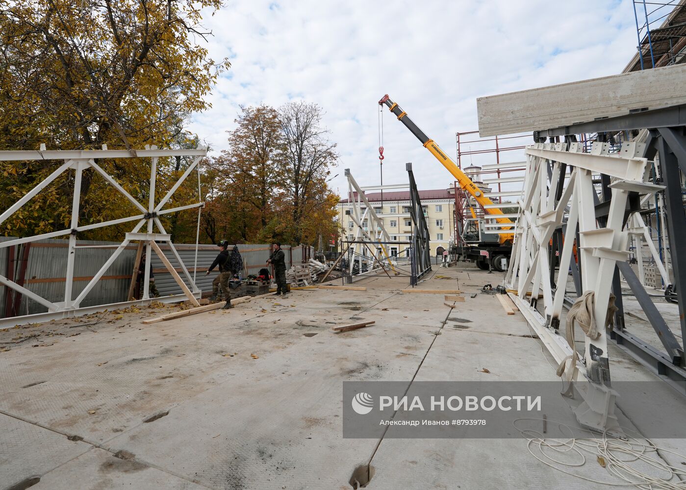 Восстановление разрушенных в ходе боевых действий объектов в Мариуполе