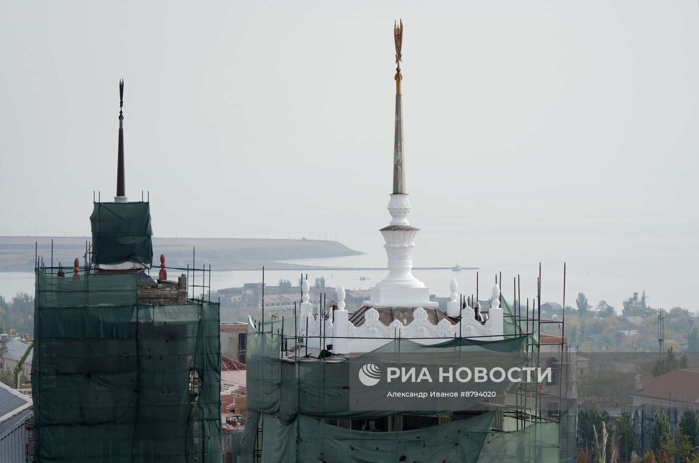 Восстановление разрушенных в ходе боевых действий объектов в Мариуполе