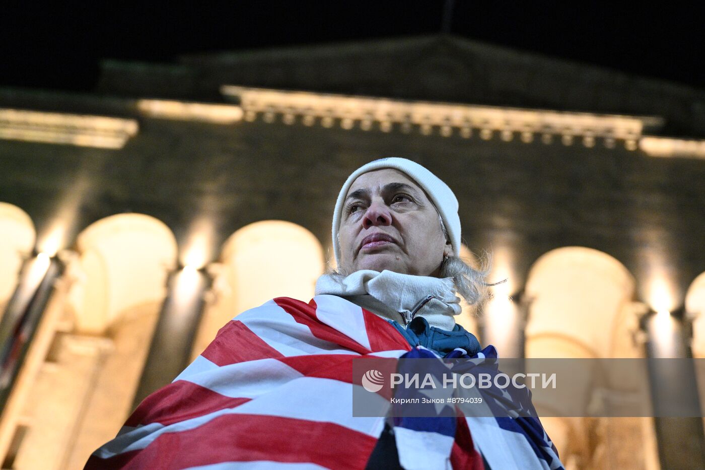 Акция протеста оппозиции в Тбилиси