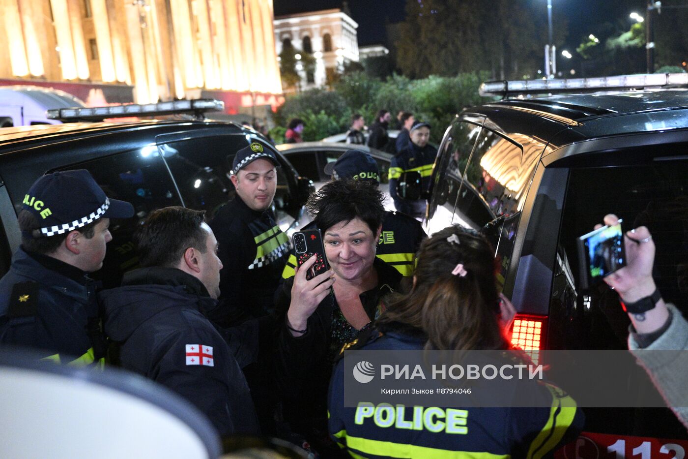 Акция протеста оппозиции в Тбилиси