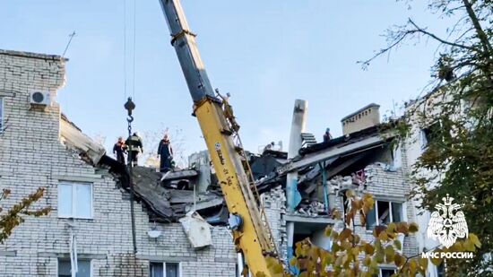 Взрыв газа в жилом доме в Черкесске