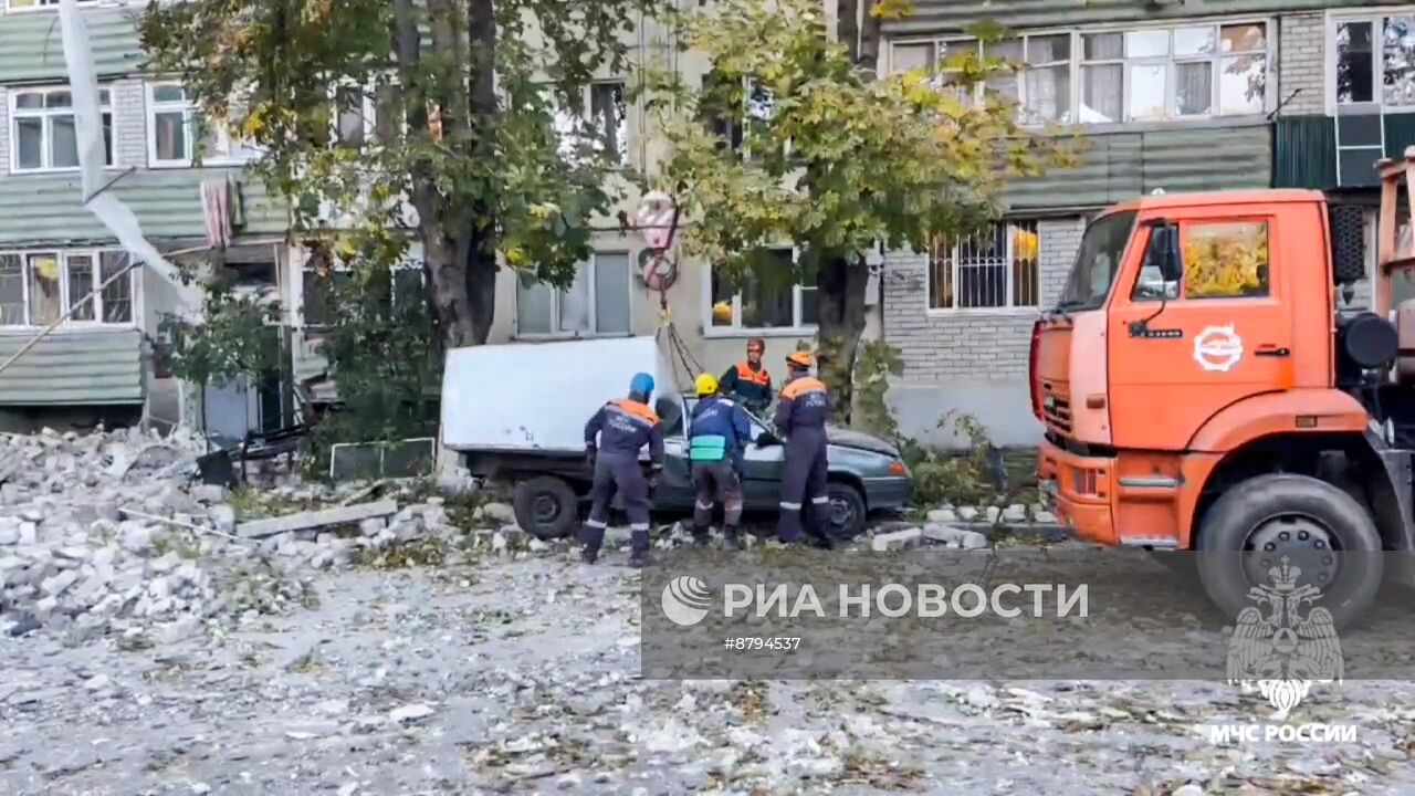 Взрыв газа в жилом доме в Черкесске