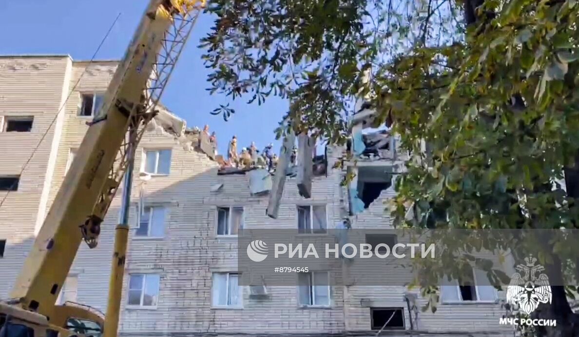 Взрыв газа в жилом доме в Черкесске